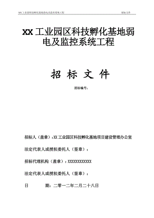 弱电及监控招标文件.docx