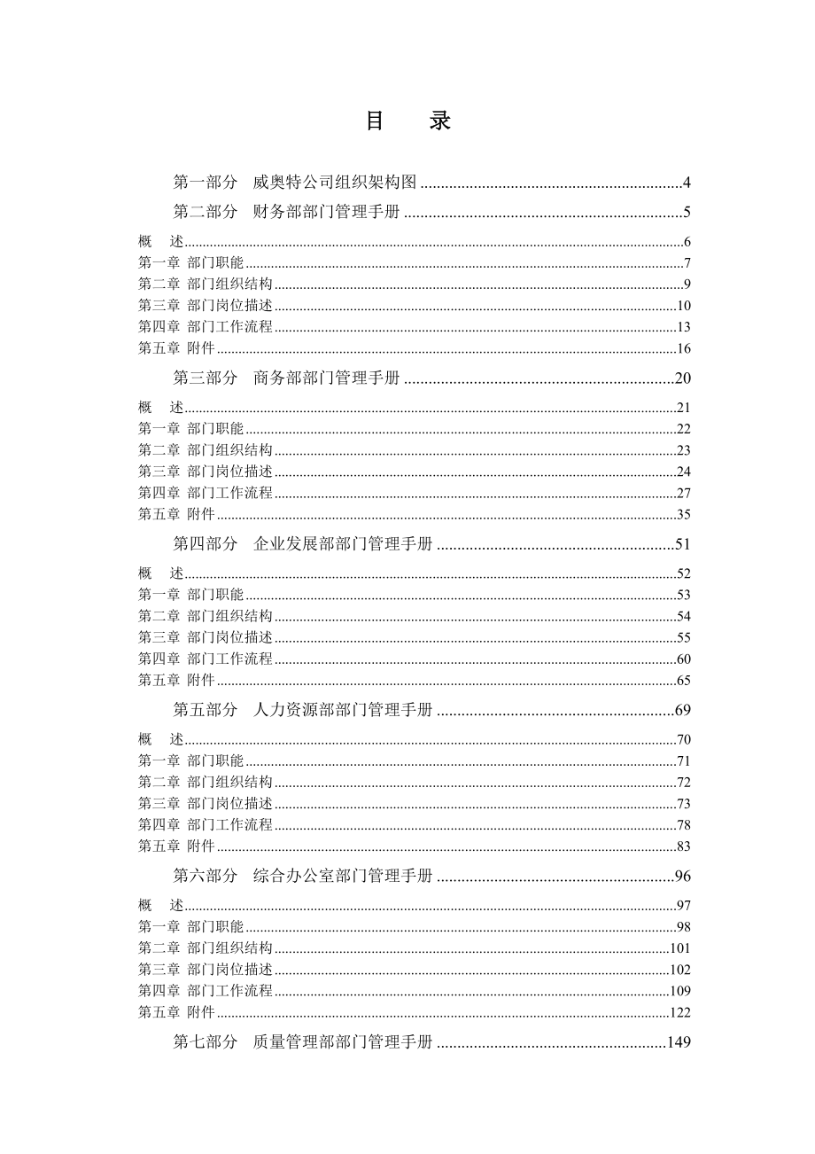 某公司部门管理手册的编制.docx_第1页