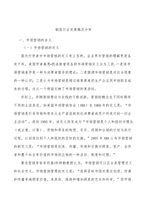 铜箔行业发展概况分析.docx