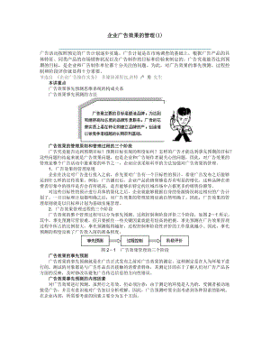 企业广告效果的管理及观念误区与分析.docx