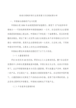 轨道交通碳纤维行业投资潜力及发展前景分析.docx