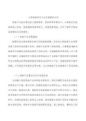 山西核能所处行业发展概况分析.docx