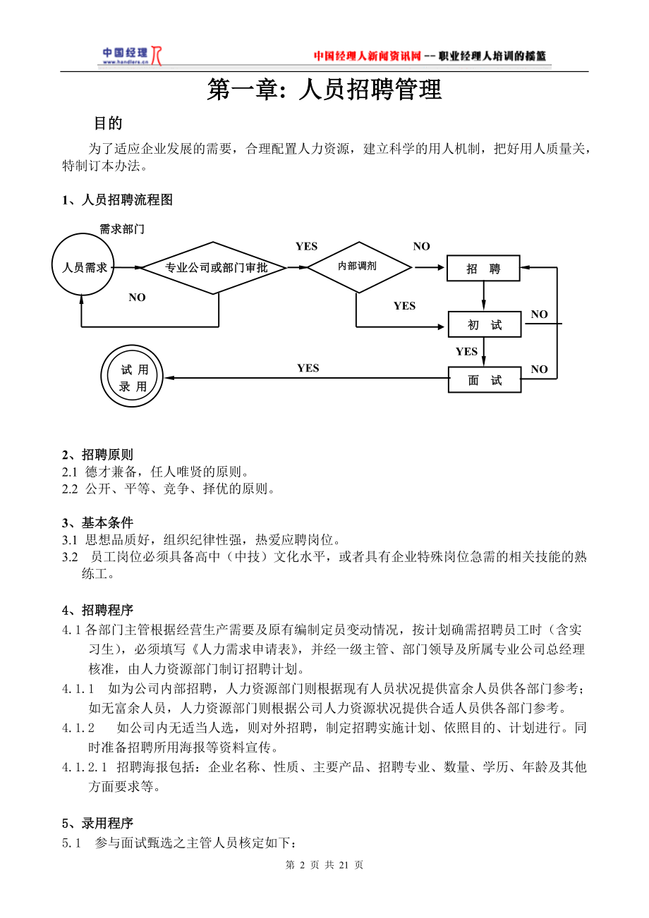 人事管理工作条例.doc_第2页