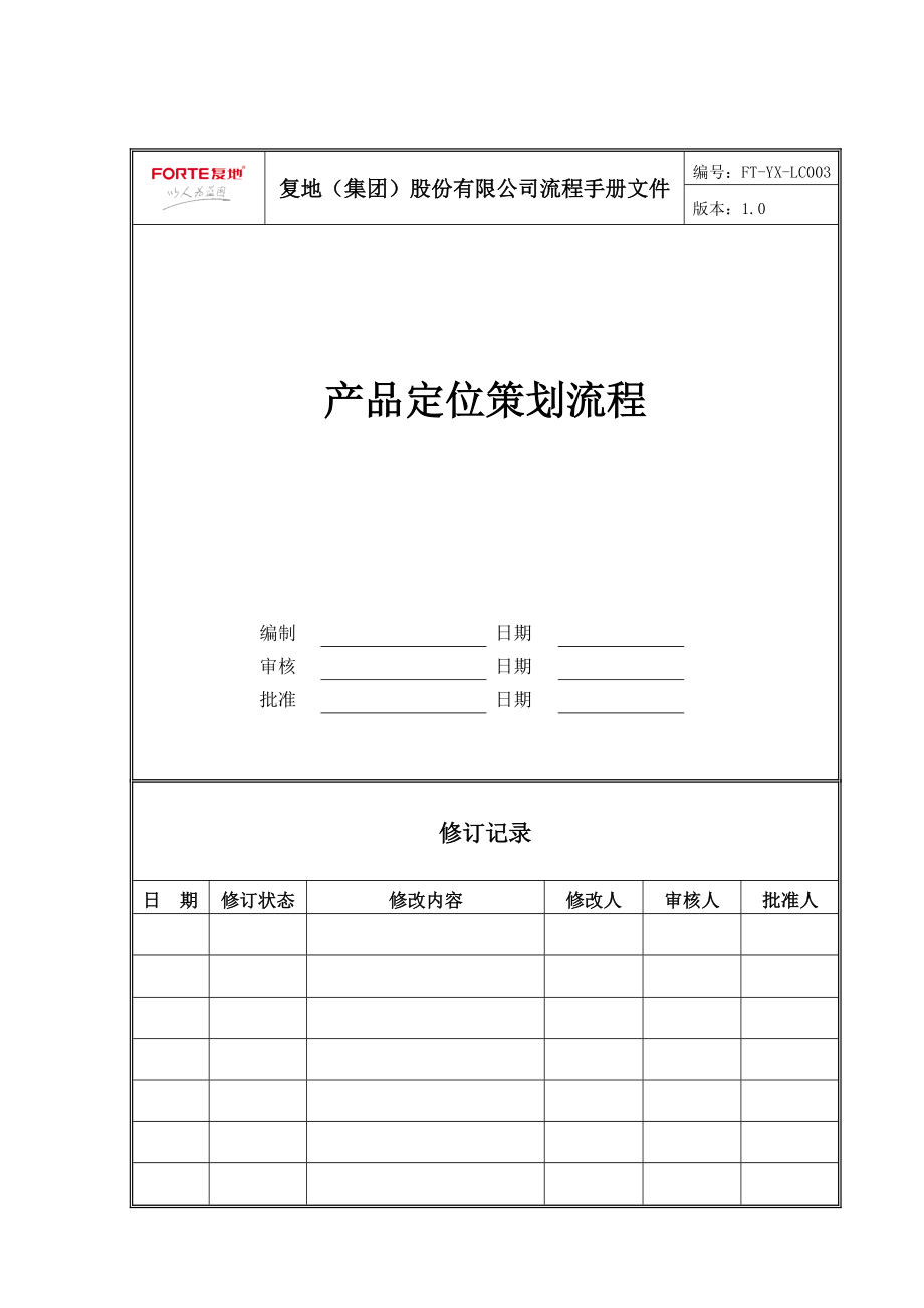 FT-YX-LC003产品定位策划流程.docx_第1页