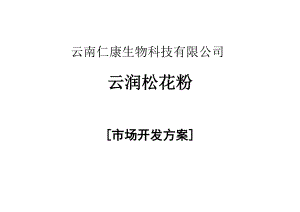 云南某公司市场开发方案.docx