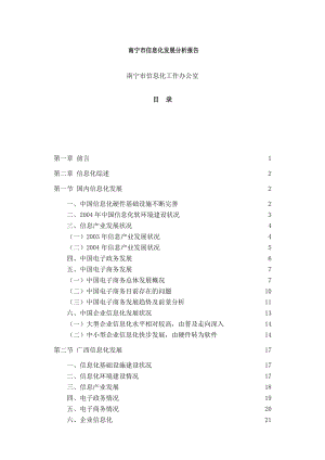 企业信息化--南宁市信息化发展分析报告.docx