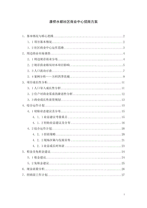 上海宝安康桥水都社区商业中心商业策划报告.docx