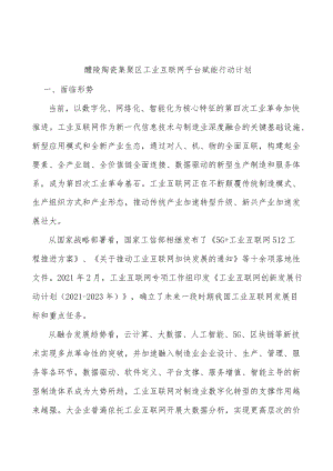 醴陵陶瓷集聚区工业互联网平台赋能行动计划.docx