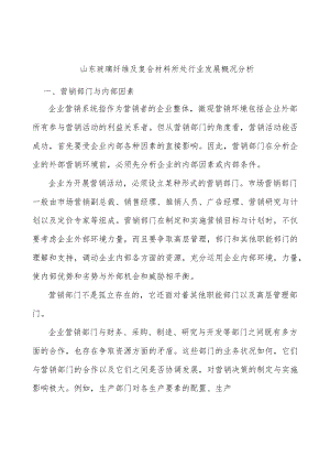 山东玻璃纤维及复合材料所处行业发展概况分析.docx