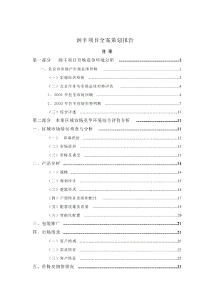 北京某房产项目全案策划报告.docx