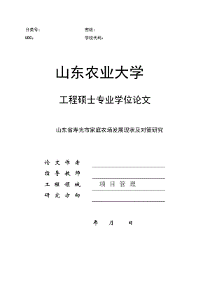 517山东省寿光市家庭农场发展现状及对策研究.docx