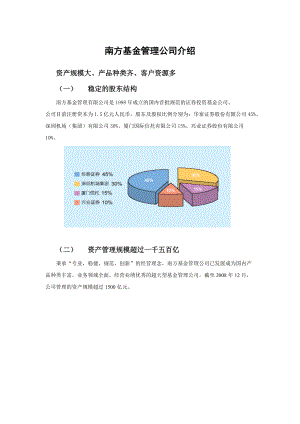 南方基金管理公司介绍.docx