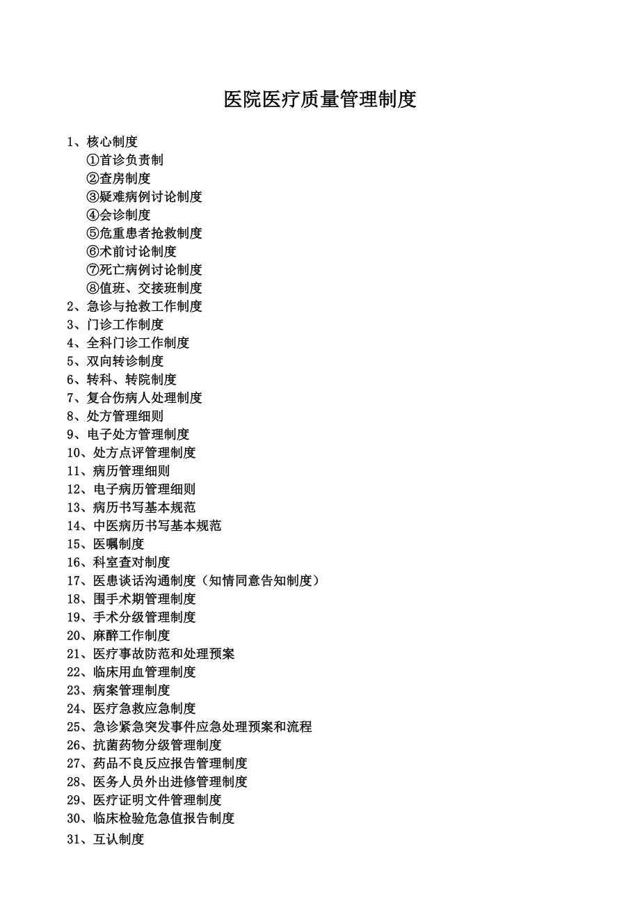 医院医疗质量管理制度.docx_第1页