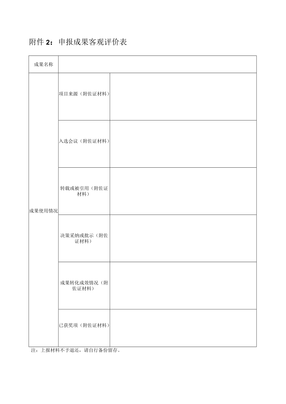 附件2：申报成果客观评价表.docx_第1页