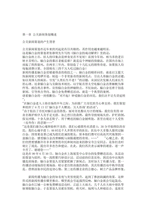 公关新闻策划全面概述.docx