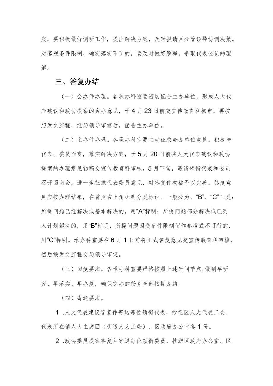 2022年区人大代表建议和政协提案办理工作方案.docx_第2页