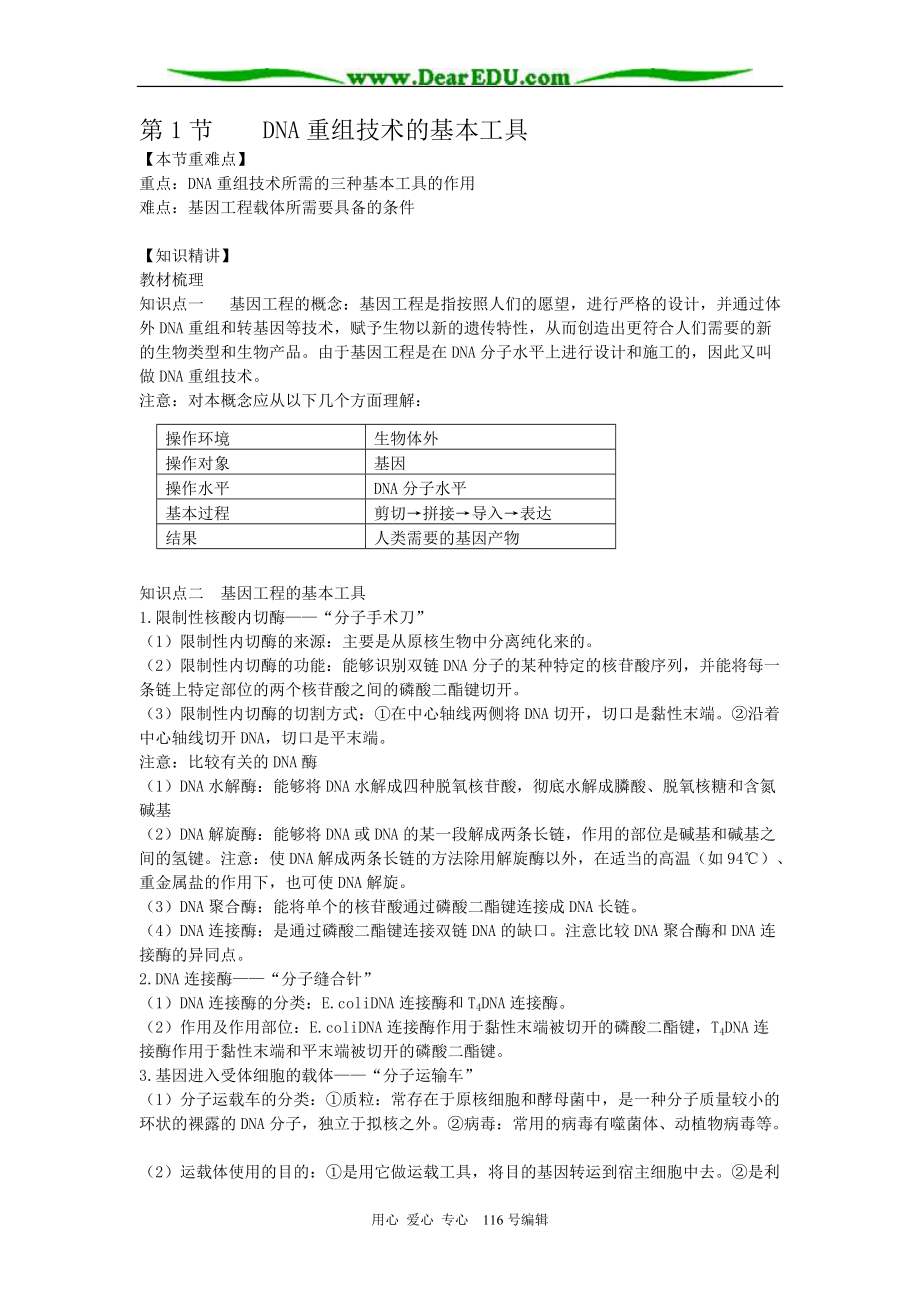 DNA重组技术的基本工具.docx_第1页