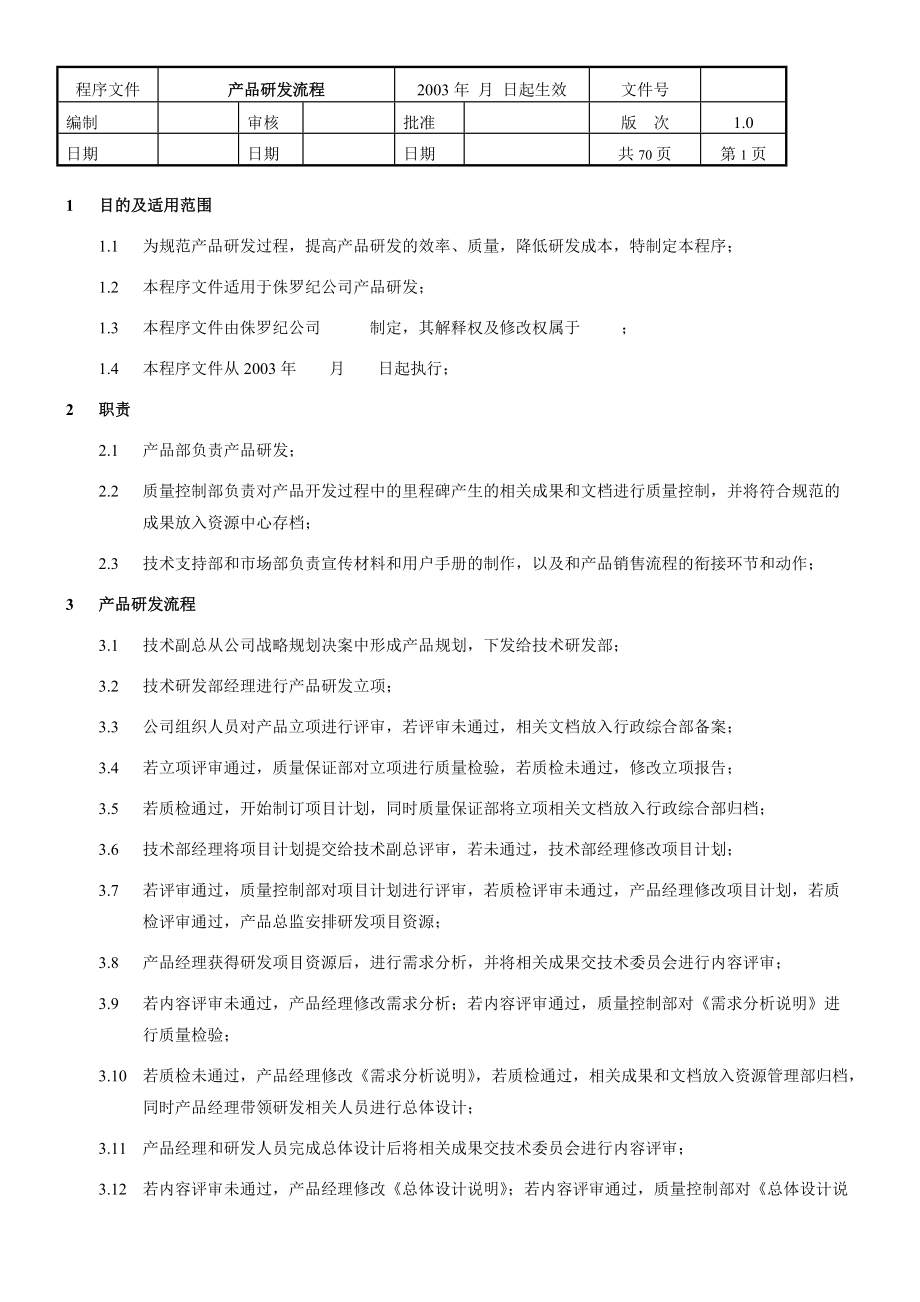 产品研发流程程序文件.docx_第1页