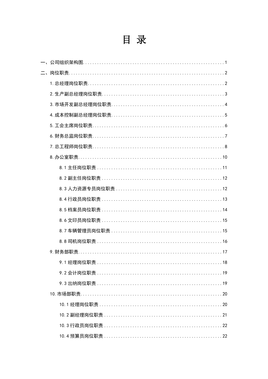 某城建建设公司管理制岗位职责制度.docx_第2页