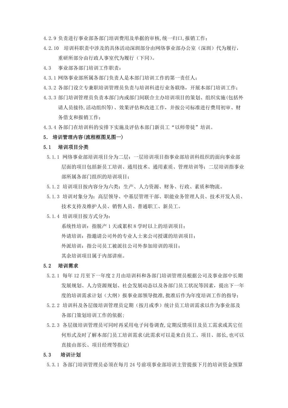 某某公司网络事业部培训管理制度.doc_第3页