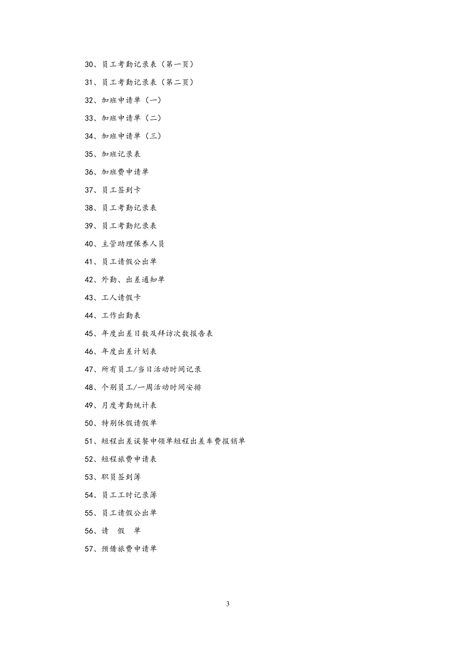 某某公司全套考勤管理制度及表格.doc_第3页