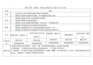 2021年第一学期大一班第2周周计划2026-10.docx