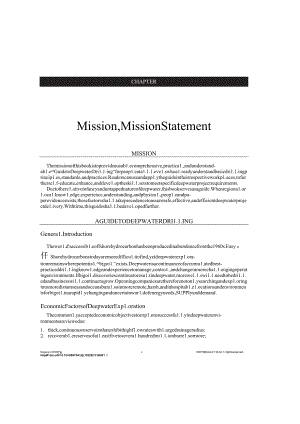 Chapter 1 - Mission, Mission Statement.docx