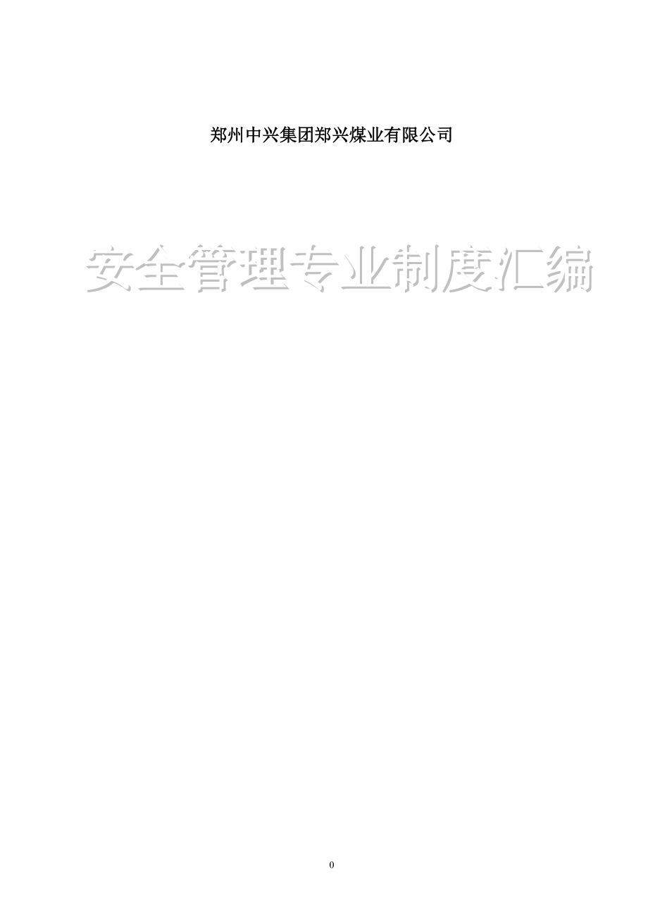 某公司安全管理专业制度汇编.docx_第1页