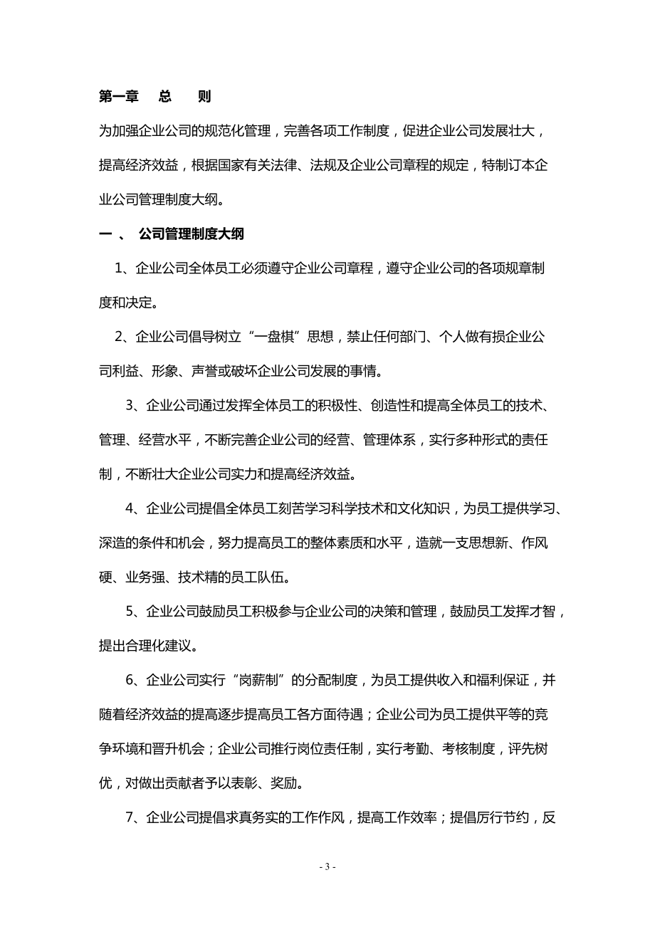 某公司日常工作管理制度大全.docx_第3页