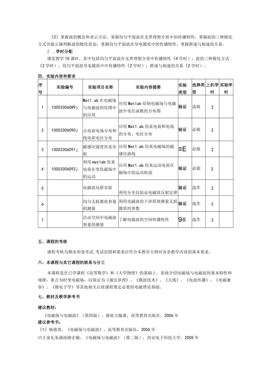 《电磁场与电磁波》课程教学大纲.docx_第3页