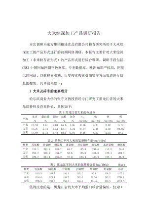 大米综深加工产品调研报告.docx