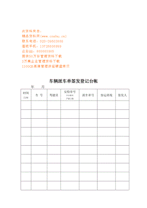 某某企业车辆管理规范.doc