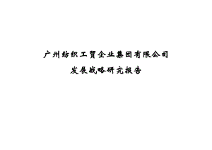 广州某公司发展战略研究报告.docx