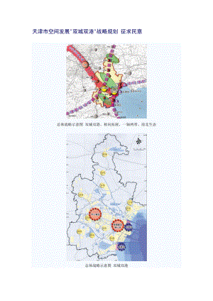 天津市空间发展双城双港战略规划 征求民意.docx