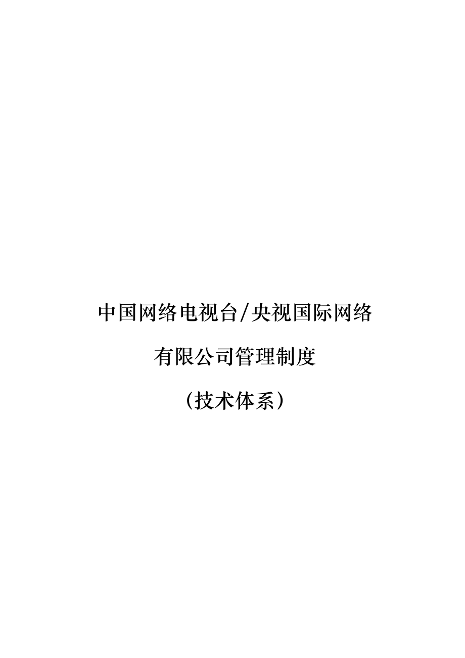 央视国际网络有限公司技术体系管理制度.docx_第1页