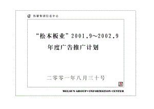 松本板业面市推广策划案(1).docx