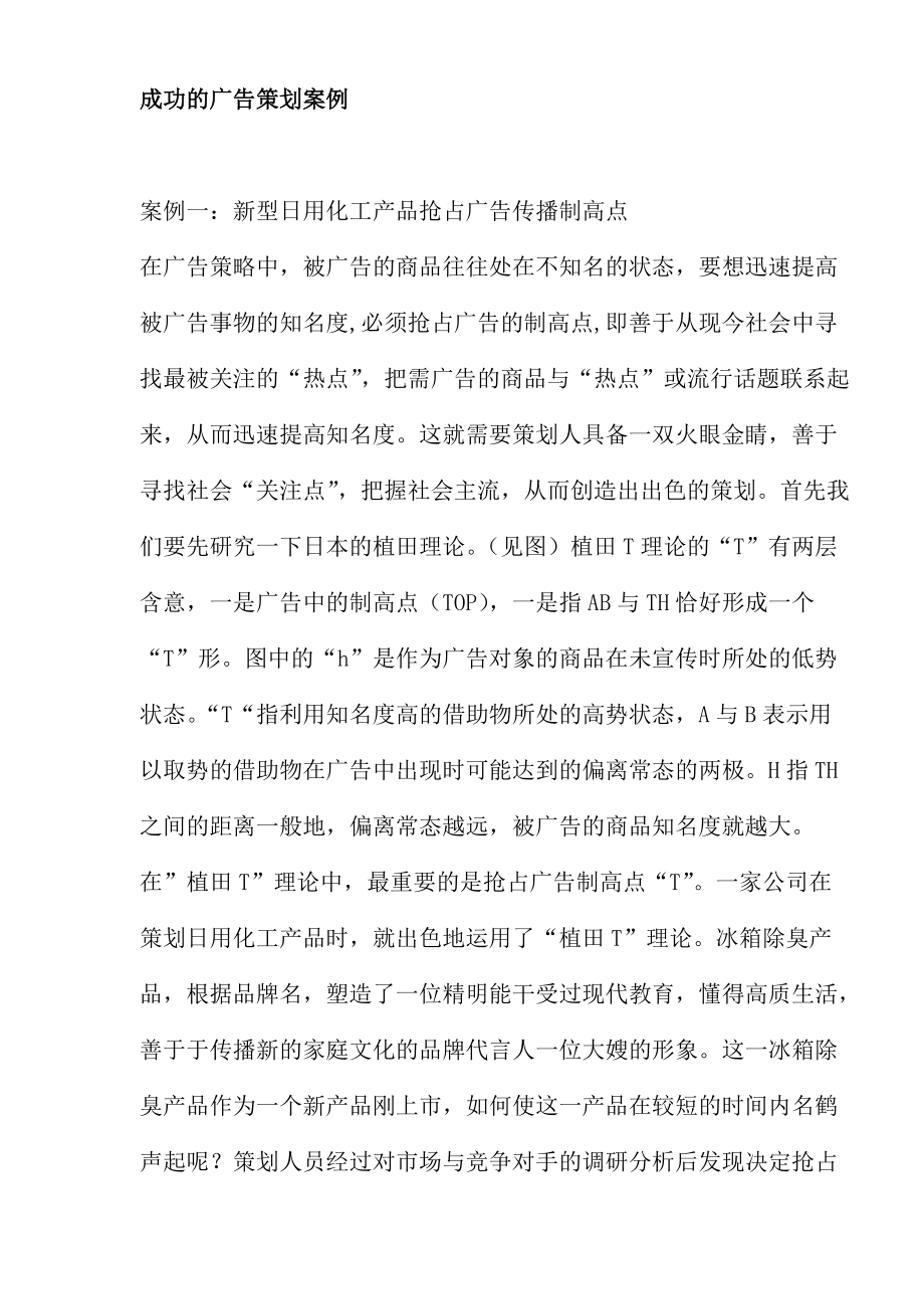 成功的广告策划案例.docx_第1页