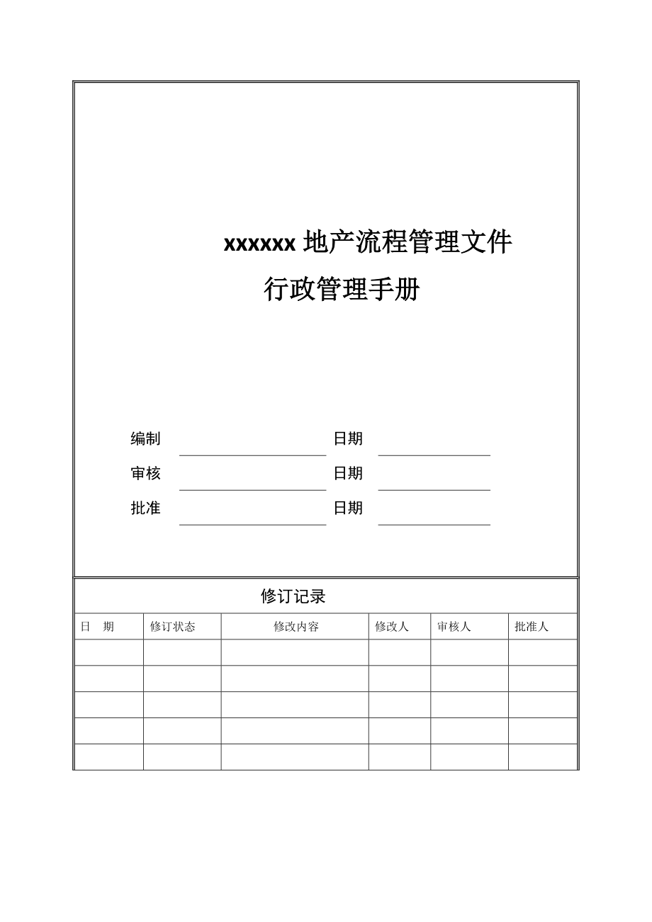 最新行政管理制度模板(全).docx_第1页