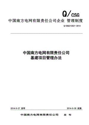 某南方电网有限责任公司基建项目管理办法.docx