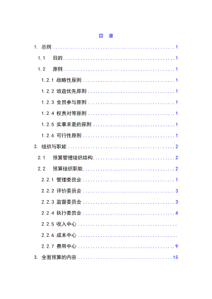 某公司全面预算管理实施细则(1).docx