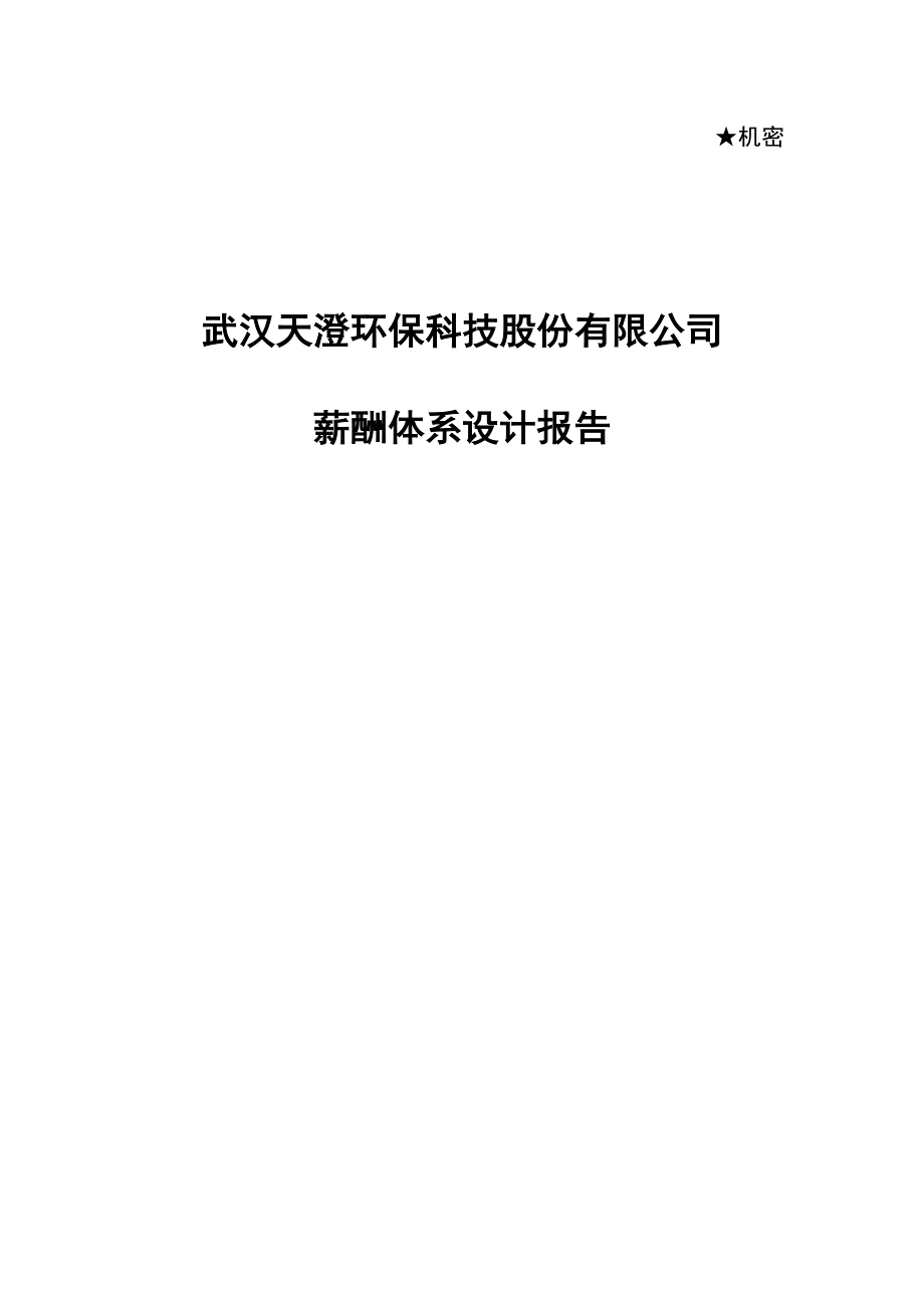 某某公司薪酬环保科技管理报告.doc_第1页