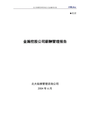 某公司薪酬管理报告.docx