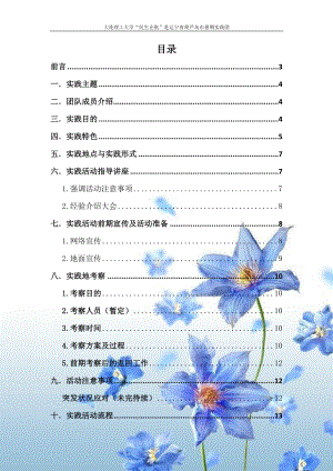 某大学赴辽宁省葫芦岛市暑期实践策划书.docx