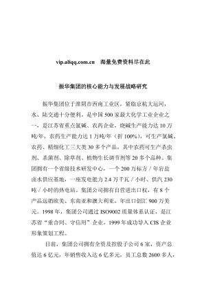 振华集团的核心能力与发展战略研究.docx