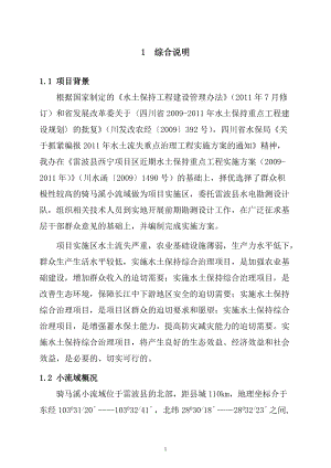 某县骑马溪小流域综合治理实施方案.docx