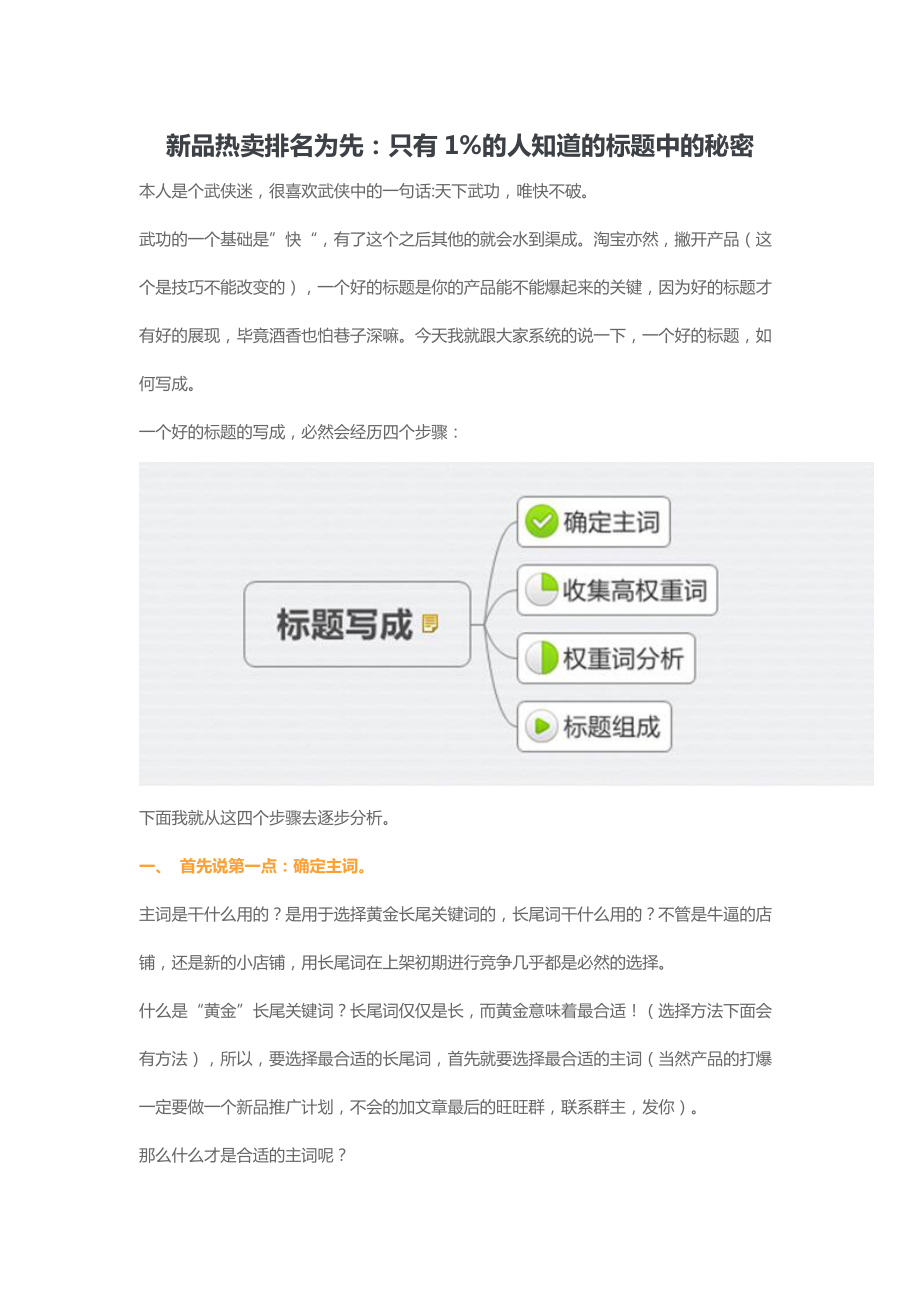 新品热卖排名为先只有1的人知道的标题中的秘密（DOC8页）.docx_第1页