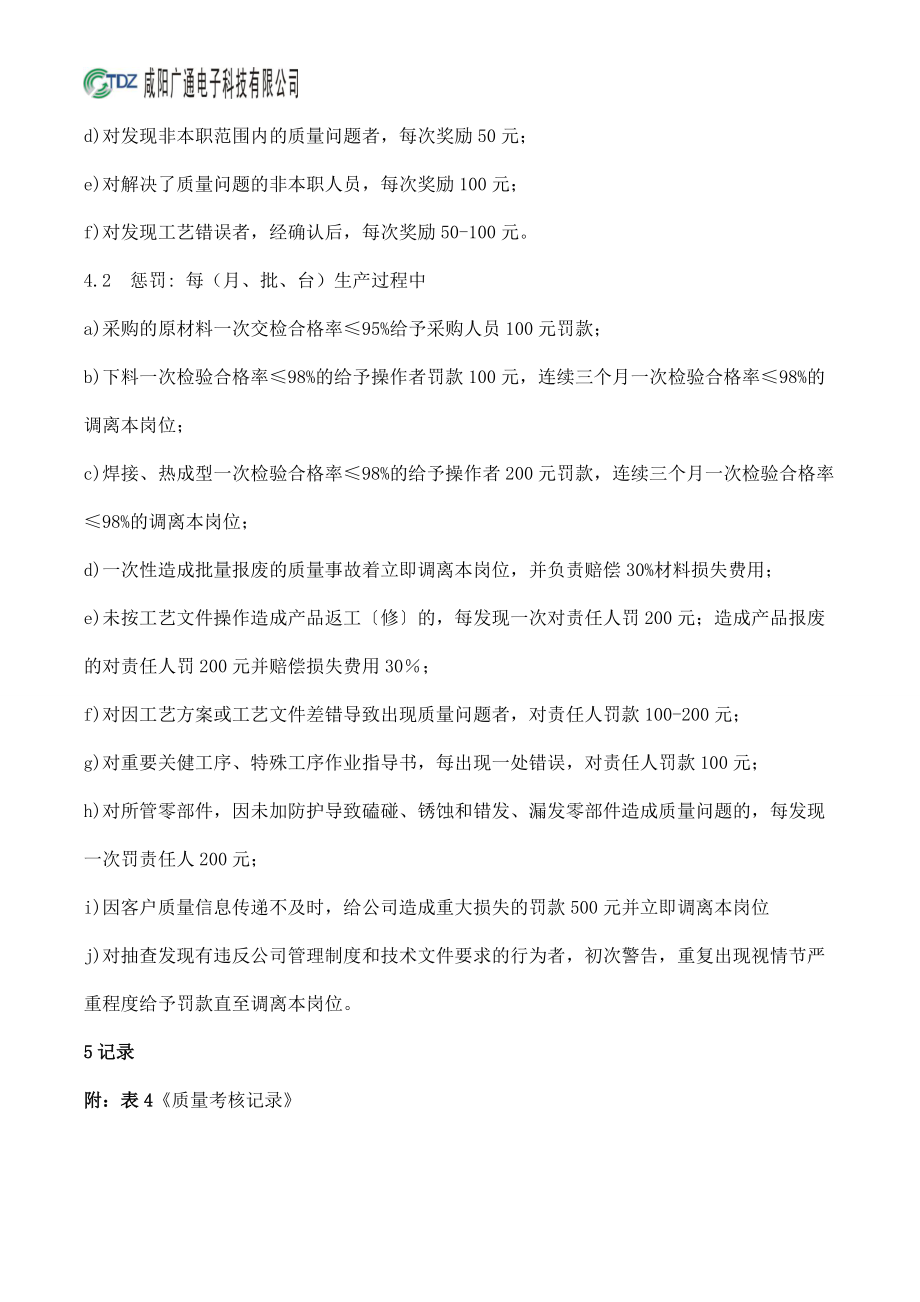 某公司质量管理考核办法.docx_第2页