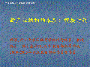 新产业结构本质：模块时代课件.ppt