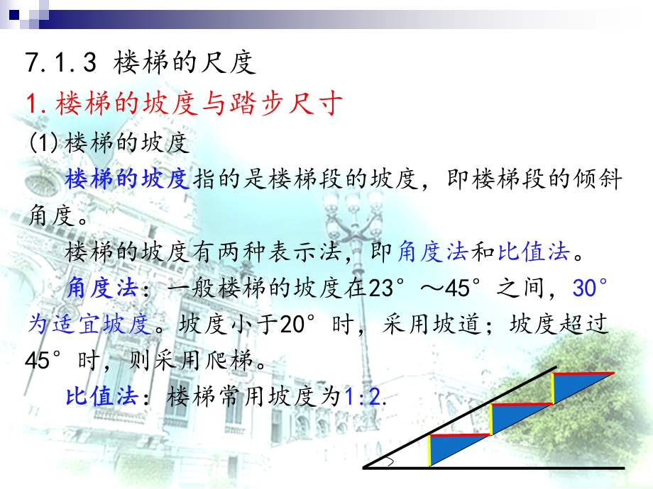 楼梯的尺度及设计课件.ppt_第1页