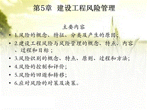 建设工程风险管理 课件.ppt